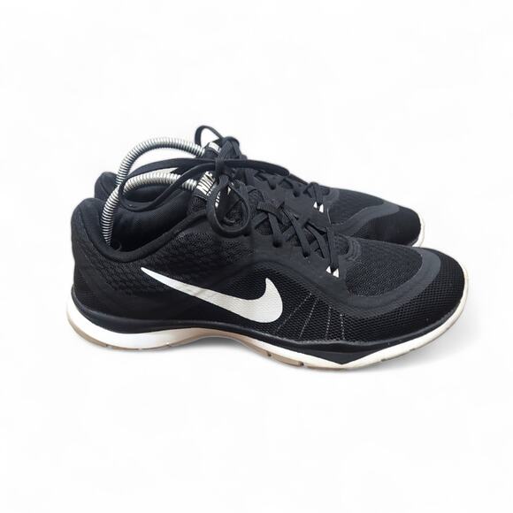 Nike Flex Trainer 6 Black/White Women's Running Sneakers Size 9 - Picture 2 of 10